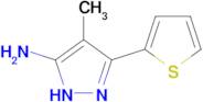 4-Methyl-3-(thiophen-2-yl)-1h-pyrazol-5-amine