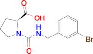 (2s)-1-{[(3-bromophenyl)methyl]carbamoyl}pyrrolidine-2-carboxylic acid