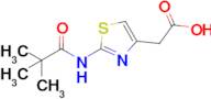 2-[2-(2,2-dimethylpropanamido)-1,3-thiazol-4-yl]acetic acid