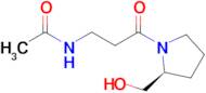 n-{3-[(2s)-2-(hydroxymethyl)pyrrolidin-1-yl]-3-oxopropyl}acetamide