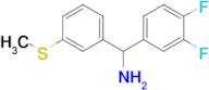 (3,4-Difluorophenyl)[3-(methylsulfanyl)phenyl]methanamine