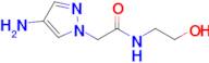 2-(4-Amino-1h-pyrazol-1-yl)-N-(2-hydroxyethyl)acetamide