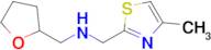 [(4-methyl-1,3-thiazol-2-yl)methyl](oxolan-2-ylmethyl)amine