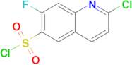 2-Chloro-7-fluoroquinoline-6-sulfonyl chloride