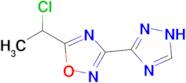 5-(1-chloroethyl)-3-(1H-1,2,4-triazol-3-yl)-1,2,4-oxadiazole
