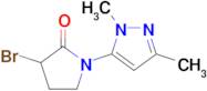 3-Bromo-1-(1,3-dimethyl-1h-pyrazol-5-yl)pyrrolidin-2-one