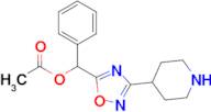 Phenyl[3-(piperidin-4-yl)-1,2,4-oxadiazol-5-yl]methyl acetate