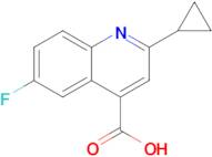 2-Cyclopropyl-6-fluoroquinoline-4-carboxylic acid