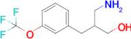 3-Amino-2-{[3-(trifluoromethoxy)phenyl]methyl}propan-1-ol