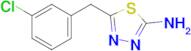 5-[(3-chlorophenyl)methyl]-1,3,4-thiadiazol-2-amine