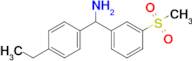 (4-Ethylphenyl)(3-methanesulfonylphenyl)methanamine