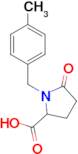 1-[(4-methylphenyl)methyl]-5-oxopyrrolidine-2-carboxylic acid