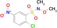 2-Chloro-N-methoxy-N-methyl-5-nitrobenzene-1-sulfonamide