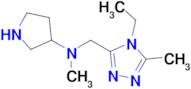 n-[(4-ethyl-5-methyl-4h-1,2,4-triazol-3-yl)methyl]-N-methylpyrrolidin-3-amine