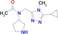 n-[(5-cyclopropyl-4-methyl-4h-1,2,4-triazol-3-yl)methyl]-N-(pyrrolidin-3-yl)acetamide