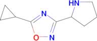 5-Cyclopropyl-3-(pyrrolidin-2-yl)-1,2,4-oxadiazole