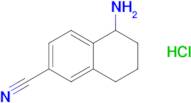 5-Amino-5,6,7,8-tetrahydronaphthalene-2-carbonitrile hydrochloride