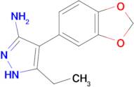 4-(2H-1,3-benzodioxol-5-yl)-5-ethyl-1H-pyrazol-3-amine