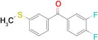 (3,4-Difluorophenyl)[3-(methylsulfanyl)phenyl]methanone