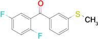 (2,5-Difluorophenyl)[3-(methylsulfanyl)phenyl]methanone