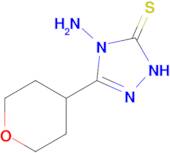 4-amino-3-(oxan-4-yl)-4,5-dihydro-1H-1,2,4-triazole-5-thione