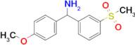 (3-Methanesulfonylphenyl)(4-methoxyphenyl)methanamine