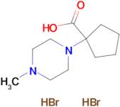 1-(4-Methylpiperazin-1-yl)cyclopentane-1-carboxylic acid dihydrobromide