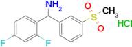 (2,4-Difluorophenyl)(3-methanesulfonylphenyl)methanamine hydrochloride