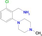 [2-chloro-6-(4-methylpiperazin-1-yl)phenyl]methanamine