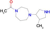 1-[4-(4-methylpyrrolidin-3-yl)-1,4-diazepan-1-yl]ethan-1-one