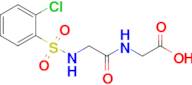 2-[2-(2-chlorobenzenesulfonamido)acetamido]acetic acid