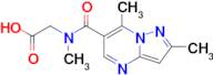 2-(1-{2,7-dimethylpyrazolo[1,5-a]pyrimidin-6-yl}-N-methylformamido)acetic acid