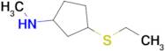 3-(Ethylsulfanyl)-N-methylcyclopentan-1-amine