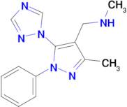 Methyl({[3-methyl-1-phenyl-5-(1h-1,2,4-triazol-1-yl)-1h-pyrazol-4-yl]methyl})amine