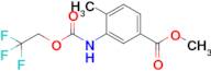 Methyl 4-methyl-3-{[(2,2,2-trifluoroethoxy)carbonyl]amino}benzoate