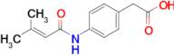 2-[4-(3-methylbut-2-enamido)phenyl]acetic acid