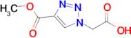 2-[4-(methoxycarbonyl)-1h-1,2,3-triazol-1-yl]acetic acid