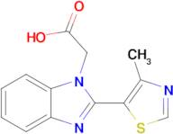 2-[2-(4-methyl-1,3-thiazol-5-yl)-1h-1,3-benzodiazol-1-yl]acetic acid