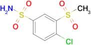 4-Chloro-3-methanesulfonylbenzene-1-sulfonamide