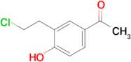 1-[3-(2-chloroethyl)-4-hydroxyphenyl]ethan-1-one