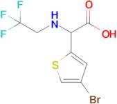 2-(4-Bromothiophen-2-yl)-2-[(2,2,2-trifluoroethyl)amino]acetic acid