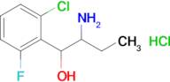 2-Amino-1-(2-chloro-6-fluorophenyl)butan-1-ol hydrochloride