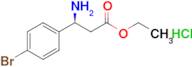 Ethyl (3S)-3-amino-3-(4-bromophenyl)propanoate hydrochloride