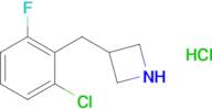 3-[(2-chloro-6-fluorophenyl)methyl]azetidine hydrochloride