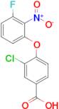 3-Chloro-4-(3-fluoro-2-nitrophenoxy)benzoic acid