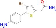 2-[5-(4-aminophenyl)-4-bromothiophen-2-yl]acetamide