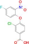 3-Chloro-4-(4-fluoro-2-nitrophenoxy)benzoic acid