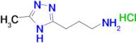 3-(5-methyl-4H-1,2,4-triazol-3-yl)propan-1-amine hydrochloride