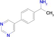 1-[4-(pyrimidin-5-yl)phenyl]ethan-1-amine