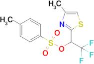 2,2,2-Trifluoro-1-(4-methyl-1,3-thiazol-2-yl)ethyl 4-methylbenzene-1-sulfonate